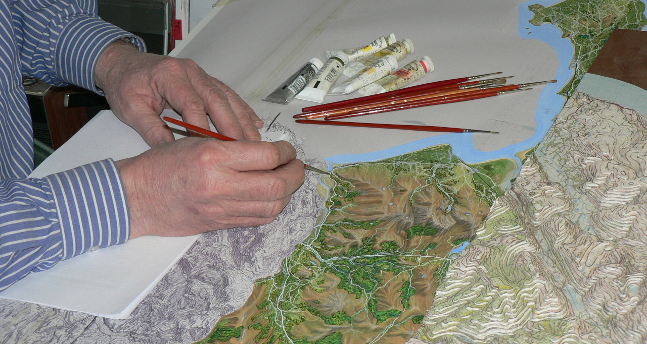 painting the map's artwork painting the map's artwork
